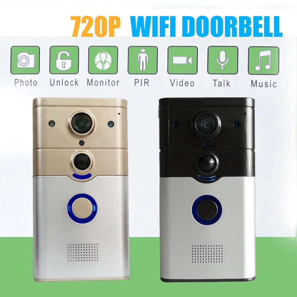 ZJ008-C видеодомофон Wi-Fi звонок Дверной камера для квартир пик сигнализация