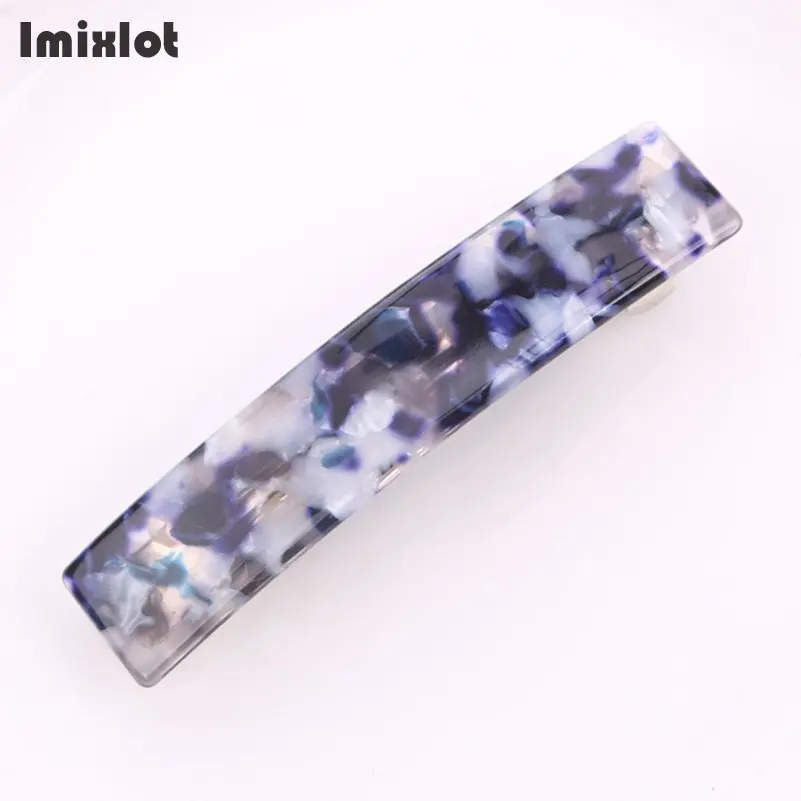 Korean Resin Acetate Hair Pin Women Accessories Rectangle Leopard Clip Sweet Daily Headwear Barrette For Girls | Украшения и