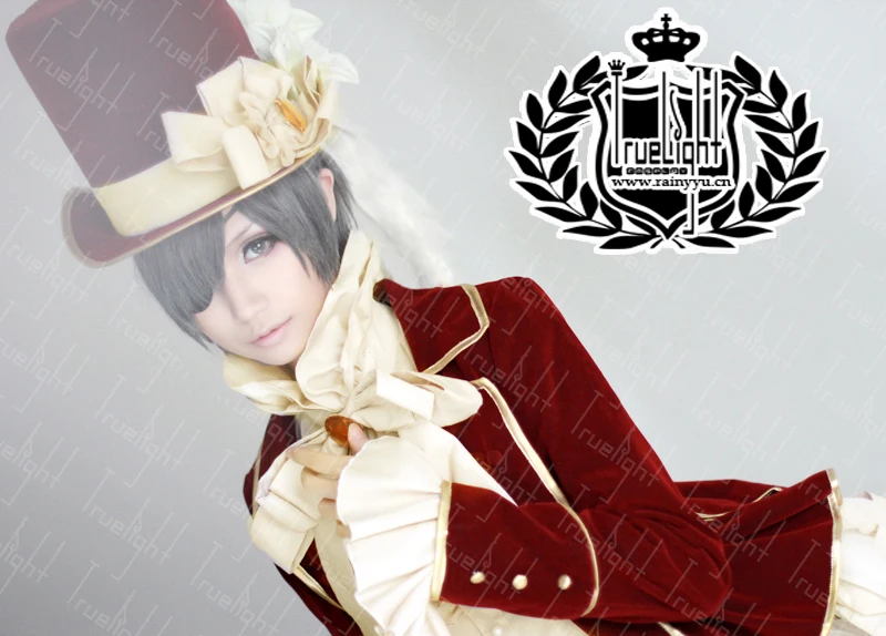 

Black Butler Ciel Phantomhive red cosplay costume costom made