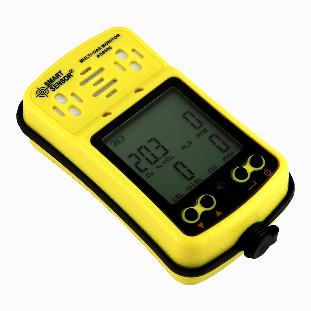 AS8900 мульти газовый монитор ручной детектор газа кислород O2 гидротион H2S окись