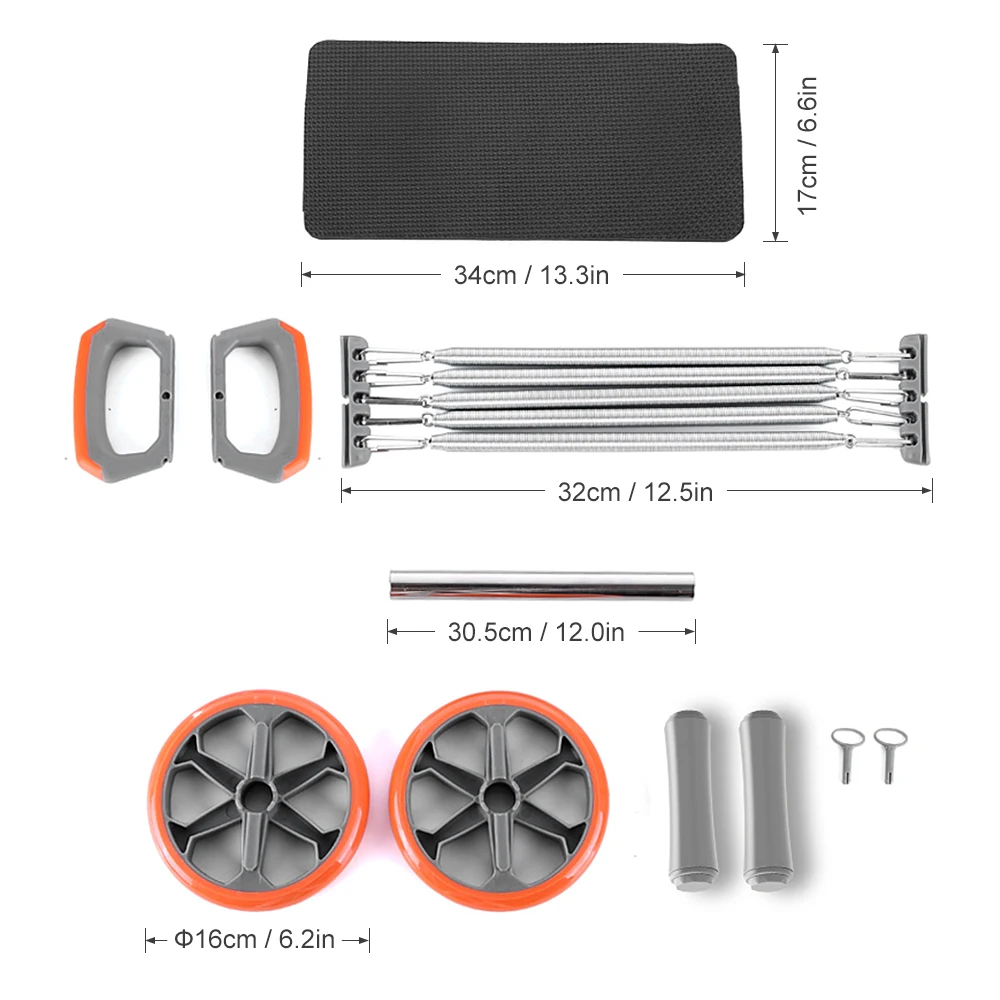 Роликовый тренажер для брюшного колеса тяга груди расширитель рук тяговый