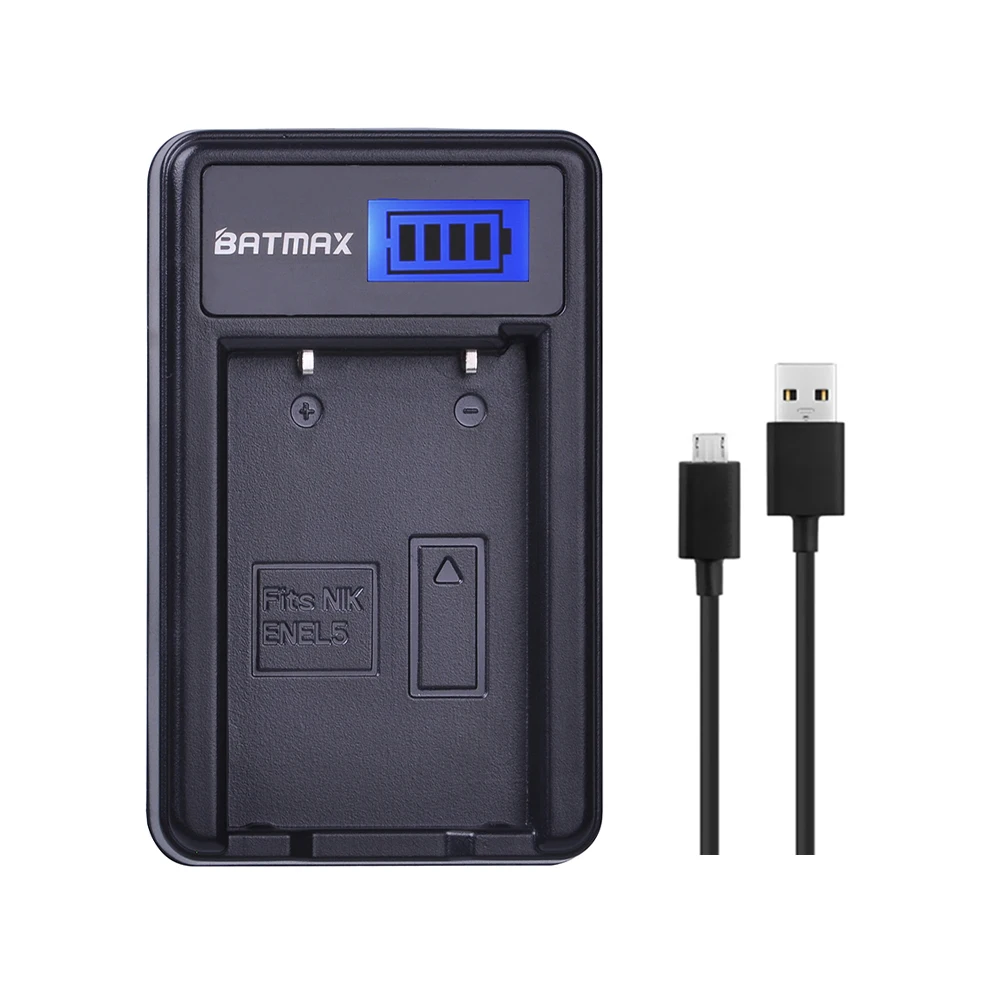 Аккумулятор Batmax с ЖК-дисплеем и USB-зарядкой для NIKON Coolpix P530 P520 P510 P100 P500 P5100 P5000 P6000 P90