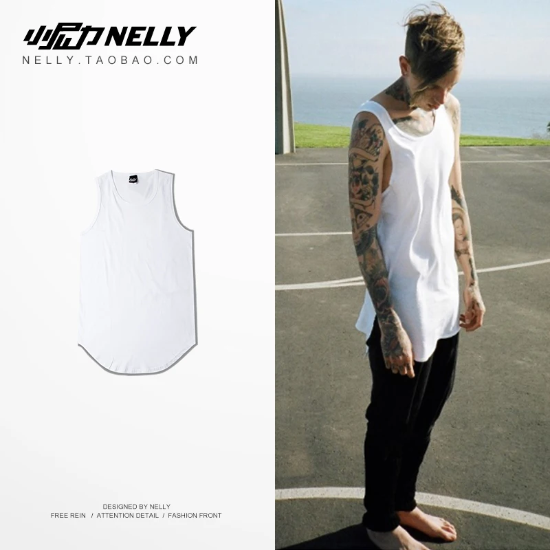 Nelly/Новинка лета 2019 7 цветов простая футболка без рукавов для мужчин и женщин