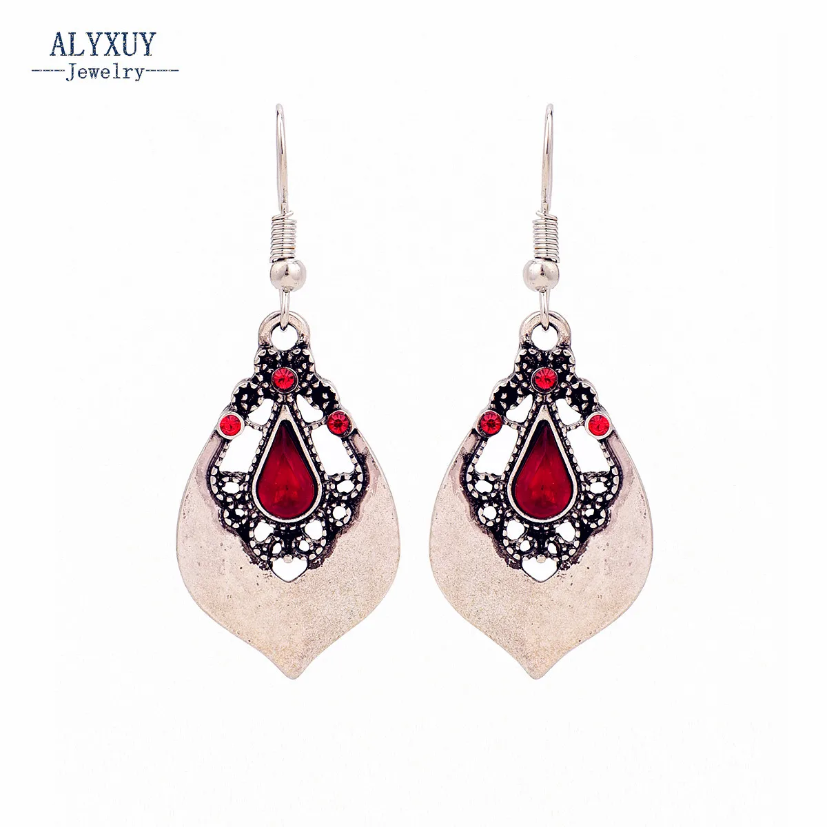 Новый Винтаж jewellery тибетский серебряный Ретро серьги падения оптовых хороший