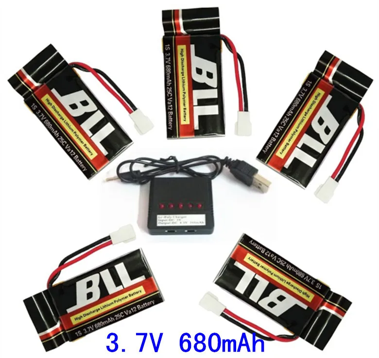 Syma X5 X5A X5C 1 X5SC X5SCW H5C V931 3 7 V 680mAh 25C Литий полимерный аккумулятор|lipo battery|battery lipo batterysyma