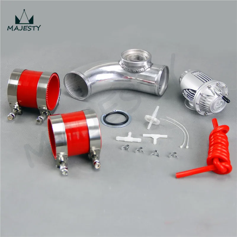 Красный выдувной Клапан SQV BOV IV 4 + 2 '❐ мм 90 градусов фланцевая труба комплект