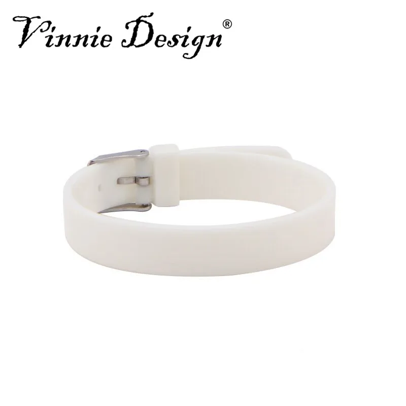 Модный силиконовый браслет Vinnie Design 10 мм резиновые браслеты из силикагеля