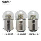 Светодиодные Автомобильные лампы S25 1157 BAY15D 1156 BA15S BA15d 1142, 6 в, 12 В, 24 В, 36 В, 48 В, 1,5 Вт со стеклянной крышкой, IP65, автомобильный сигнал поворота, стоп-сигнал