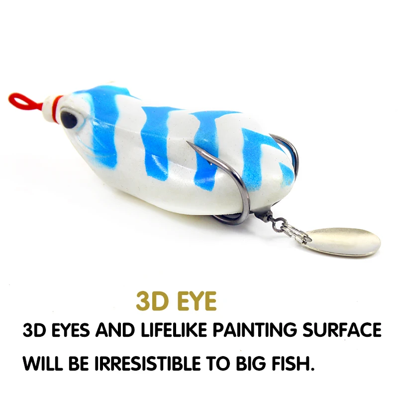 SEAPESCA мягкая лягушка рыболовные приманки 6 5 см 12 г яркие 3D глаза симуляция гром