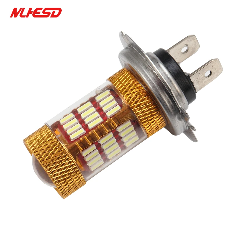 

2 шт. H7 4014 60SMD противотуманные огни ксенон белый Автомобильная Противо-Туманная супер яркий светодиодный светильник декодирования источник...