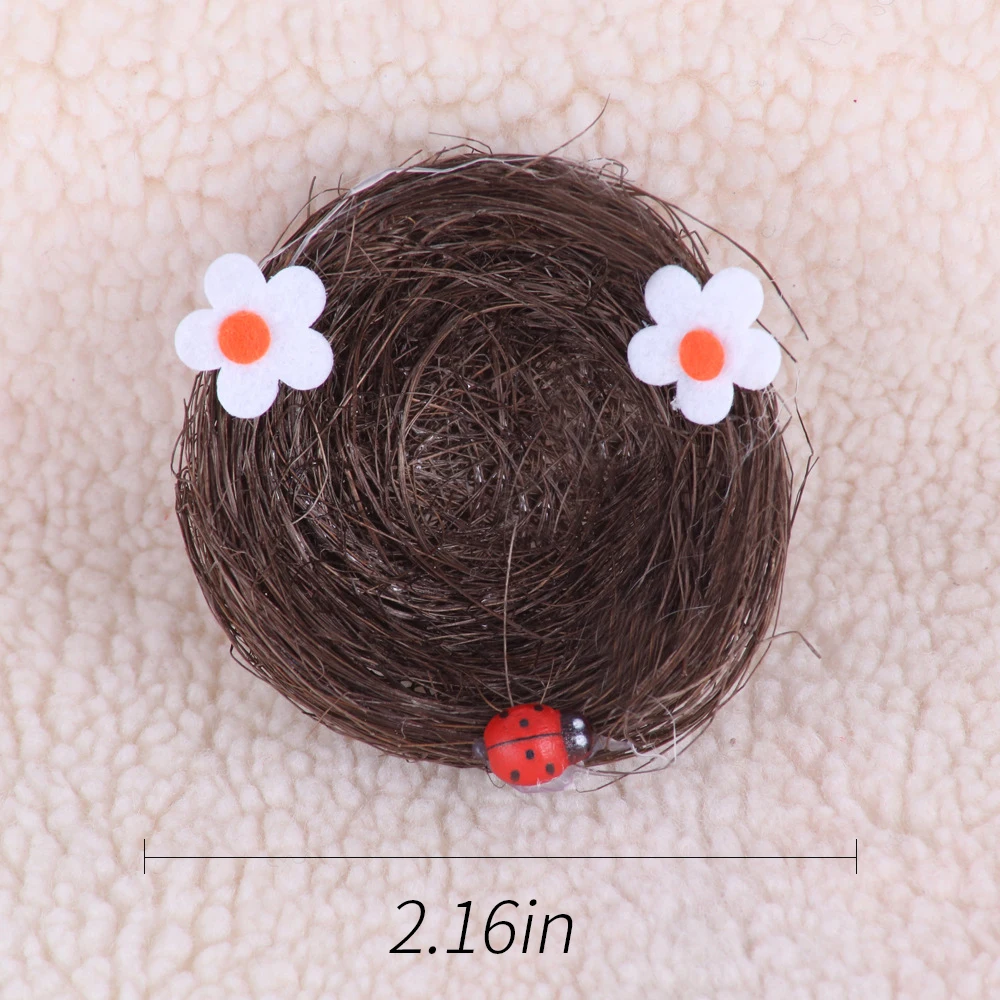 LASPERAL 4 шт. искусственные гнезда пасхальные мини цветные нитки для птиц конфет