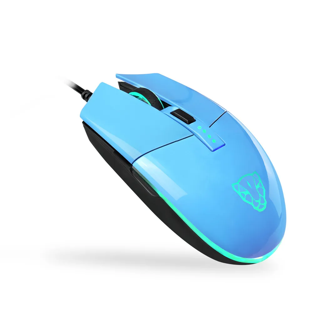 MOTOSPEED V50 игровая мышь 4000DPI оптическая 6 кнопок светодиодный Проводная