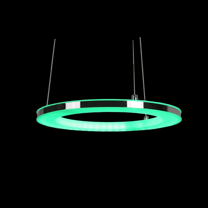 Бесплатная доставка Современный RGB светодиодный подвесной светильник с пультом