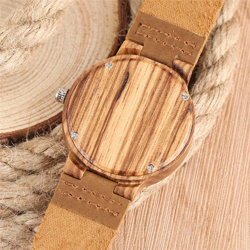 

Quartz Women Nature Wood Watch Genuine Leather Band Novel Rhombus Creative Watches Sport Ladies Analog Wooden Wristwatch 2020