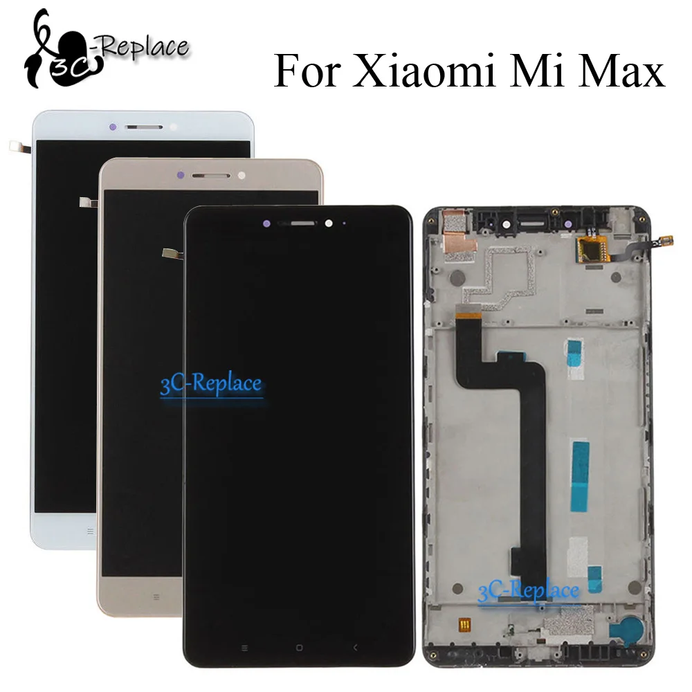 Высококачественный белый/черный/золотой 6 44 дюймов для Xiaomi Mi Max / Prime ЖК дисплей с