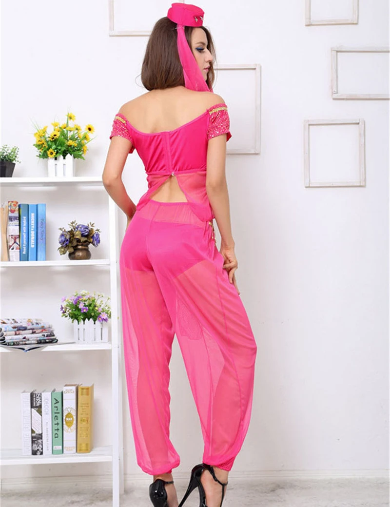 Moonight Сексуальная Арабский Танцевальный костюм сексуальная богиня Genie Костюм