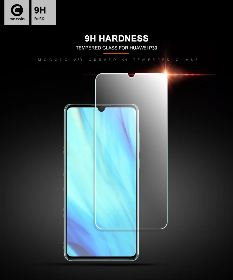Mocolo Оригинальное противоударное стекло премиум класса для huawei P30 0,33 мм 9H защитная пленка из закаленного стекла для P30 PRO и P30e