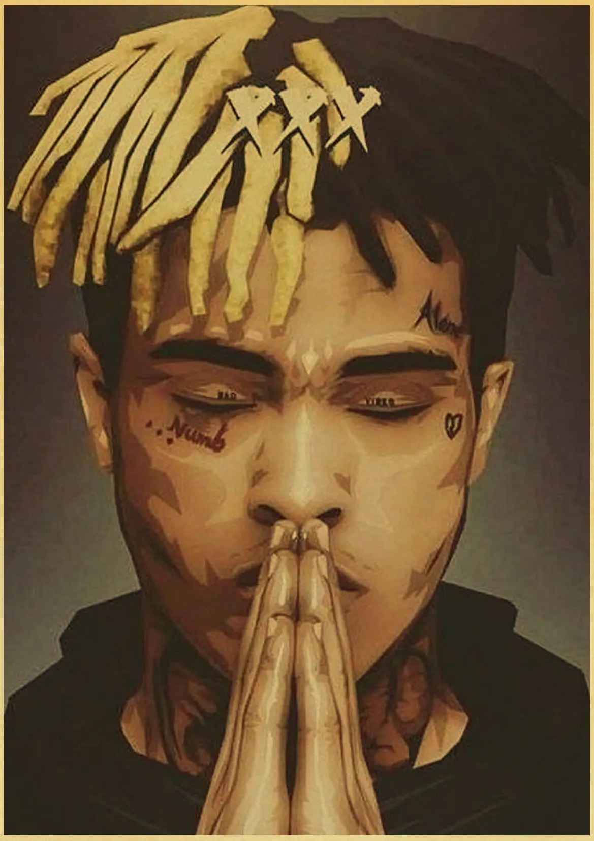 Классический американский рэппер Xxxtentacion плакат декоративные ретро настенные