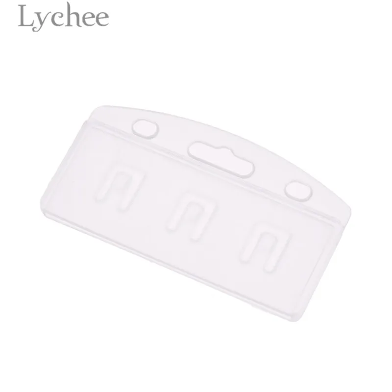 Lychee срок службы 10 шт. прозрачный пол держатели идентификационных карт
