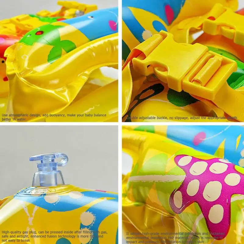 

41*30cm Summer Kids Safety Swimming Buoyancy Vest Baby Beach Float Aid Life Jacket Fun Animal Print Children's Activity Supplies