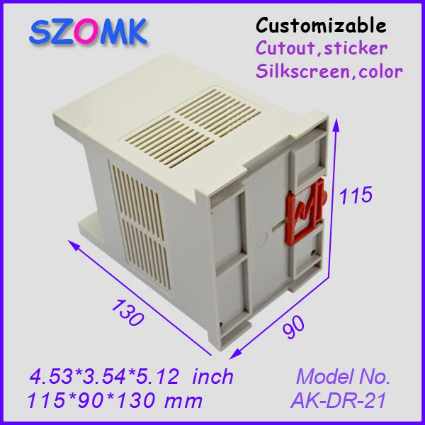 instrument housing case control box (4 pcs) 115*90*130mm enclosures for electronics plastic din rail | Обустройство дома