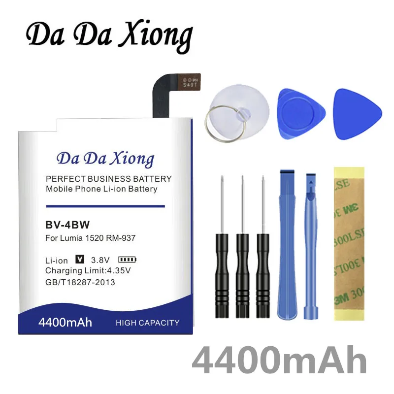 Аккумулятор Da Xiong 4400 мА/ч BV4BW BV 4BW батарея чехол с подставкой и отделениями для карт