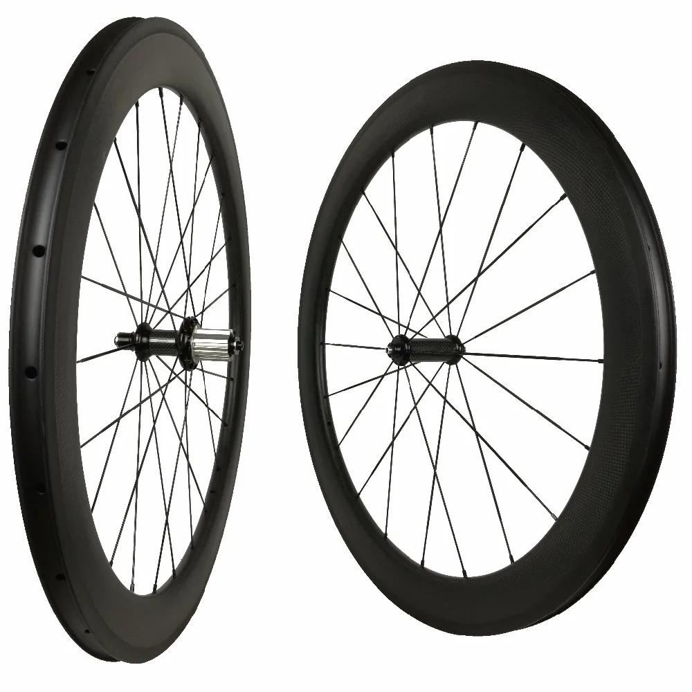 

291 hub Cheap 23mm wide Carbon Wheels 700C Carbon Wheelset 60MM Carbon Road Bicycle Wheels