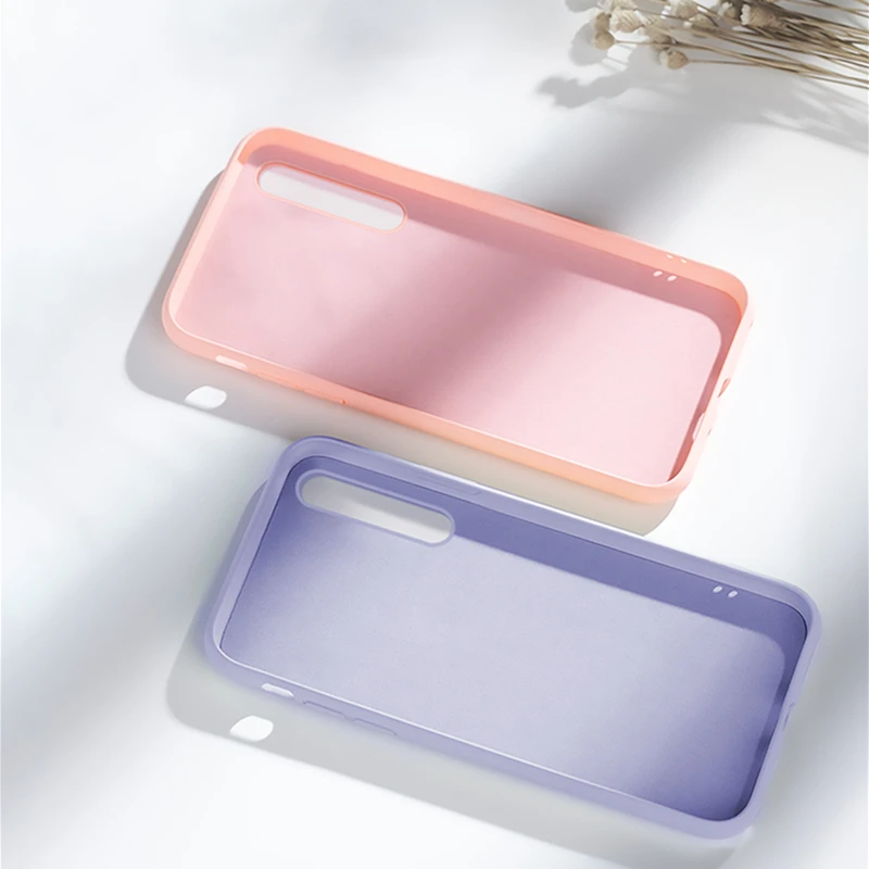 For HUAWEI P30 P20 Pro Lite Luxury Original Liquid Silicone Soft Candy Colors Case Cover Mate 20 10 |
