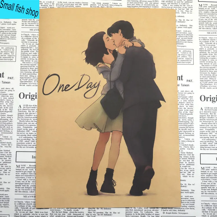 Один день плакат по мотивам фильма Анна хатэу Джим стирнесс украшение для дома