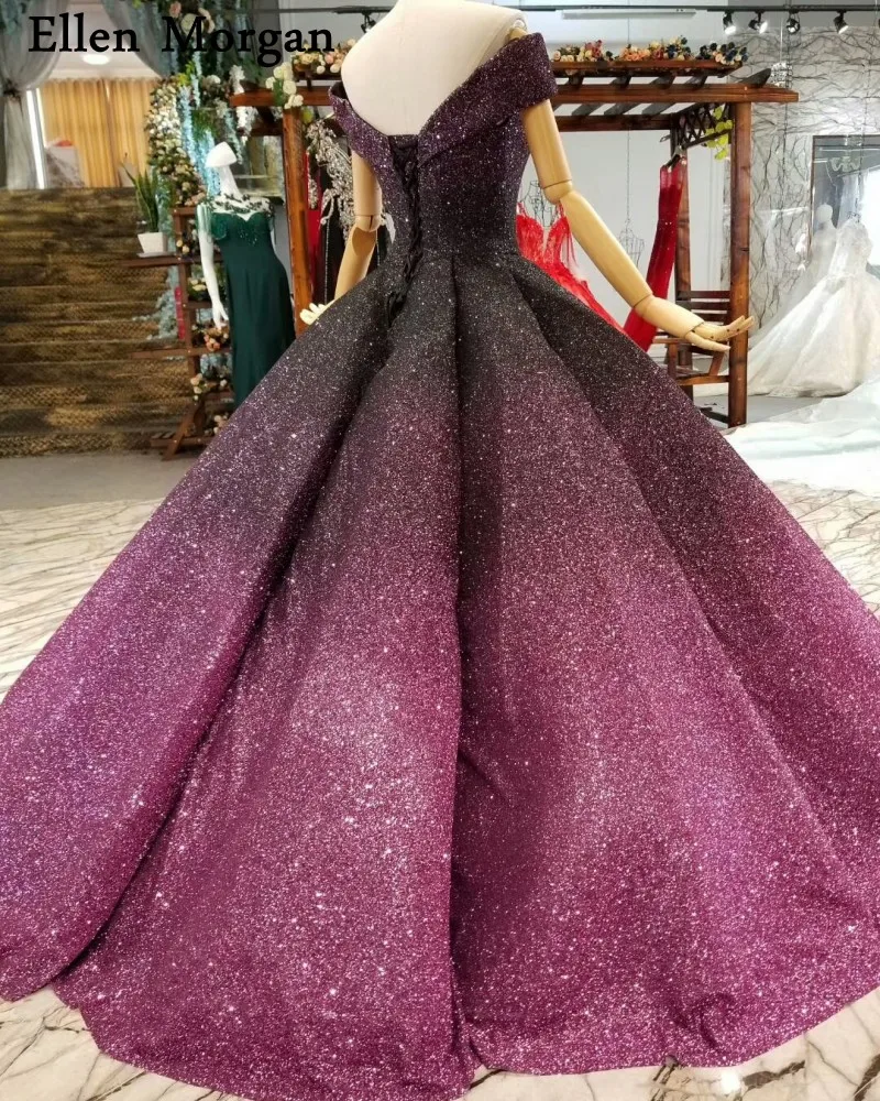 Градиентные красочные блестящие свадебные платья 2019 Vestido De Noiva сексуальные с
