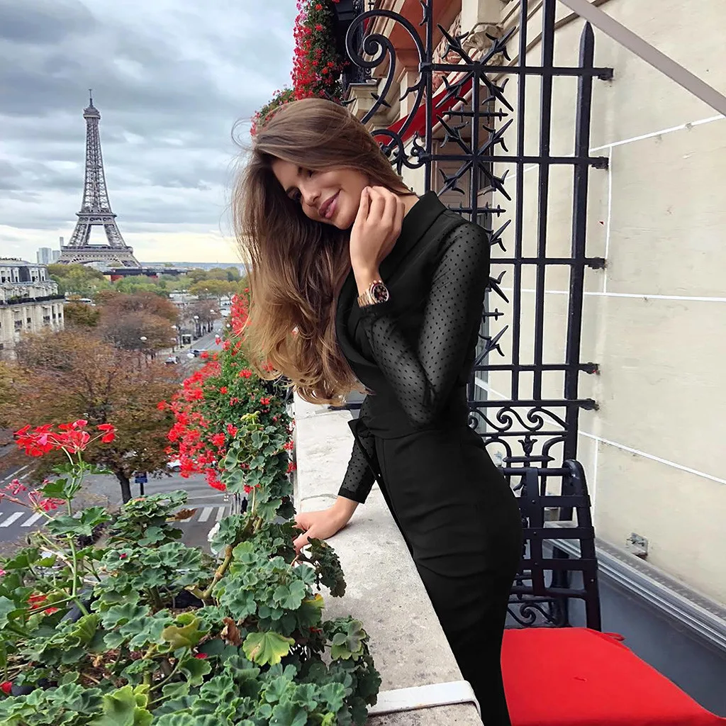 Женский комбинезон повседневный с v-образным вырезом и длинным рукавом костюм