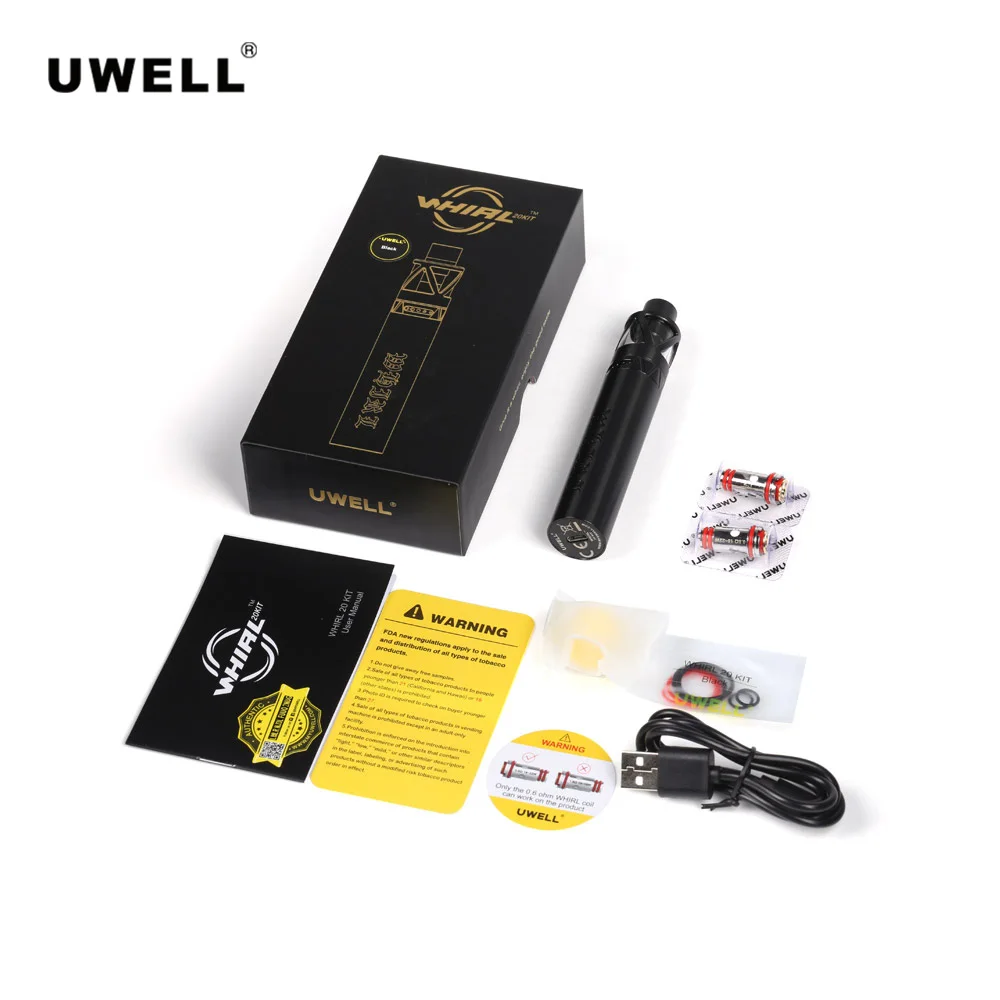 Оригинальный Uwell Вихрь 20/22 комплект с 2 мл распылитель электронной сигареты 700