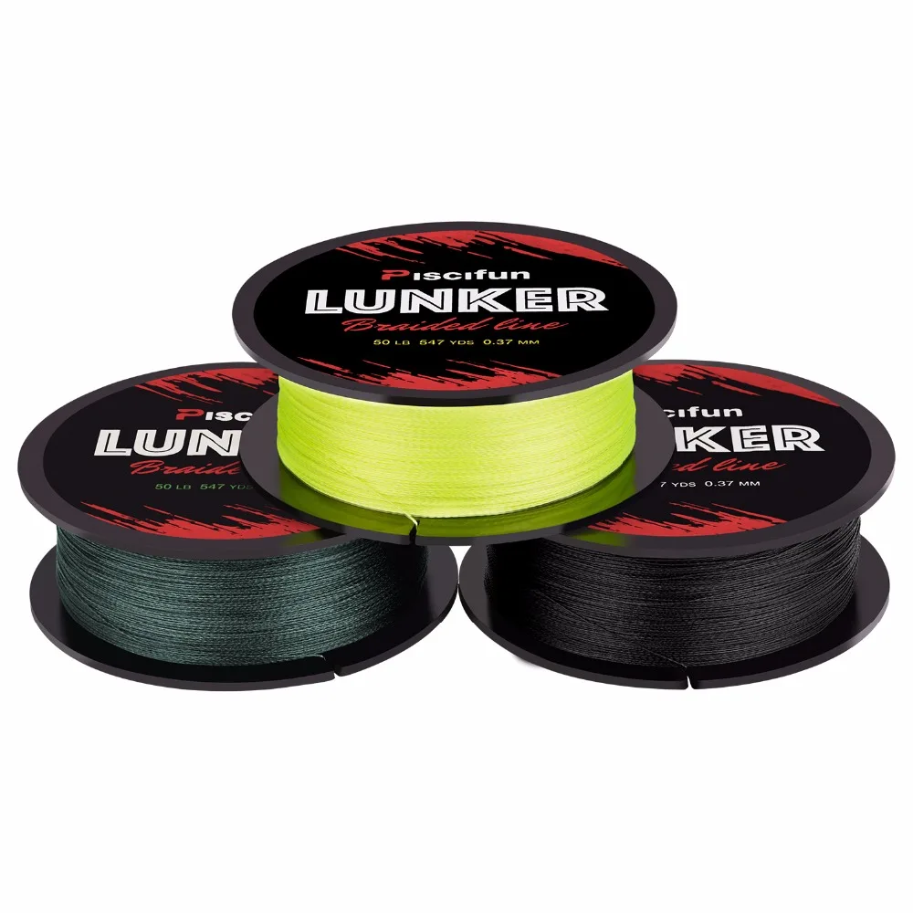 Piscifun Lunker 274M Netherlands PE Fiber Braided Fishing Line 0.06-0.5mm 4 Strands 6-80lb Multifilament Strong Fishing Line