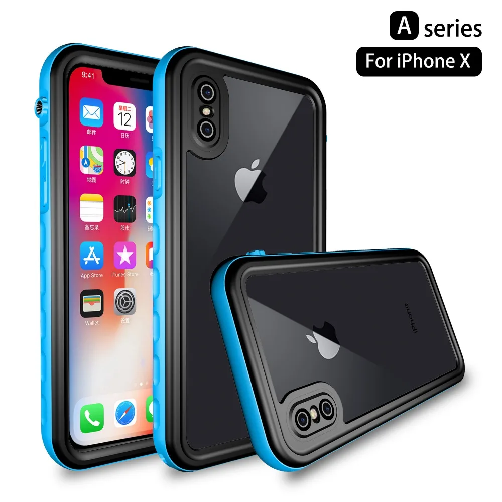 Водонепроницаемый ударопрочный противоударный чехол для телефона iPhone X XS