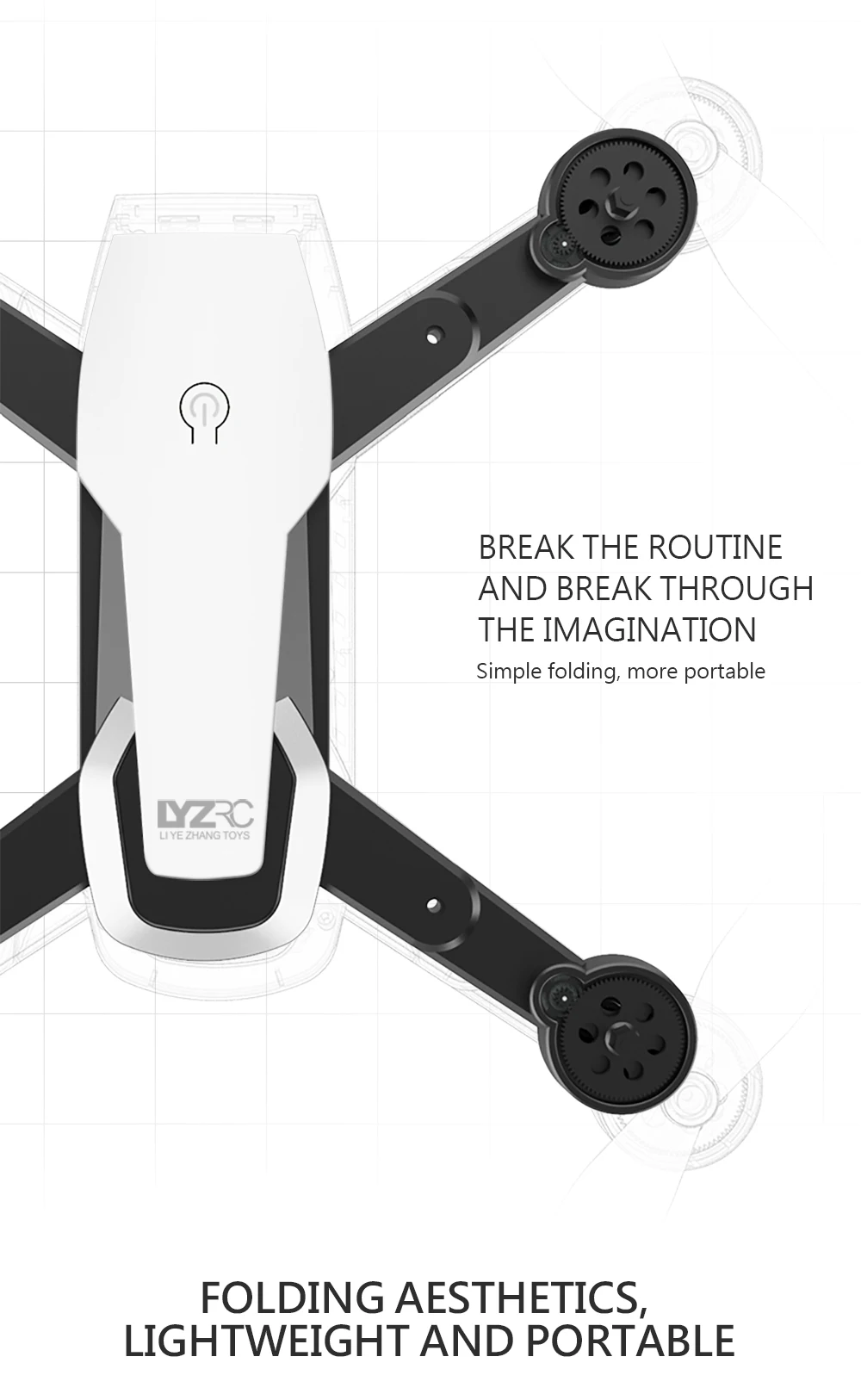 LYZRC Радиоуправляемый вертолет Дрон с камерой HD 1080P wifi FPV RC Дрон Профессиональный складной Квадрокоптер 20 минут работы от батареи