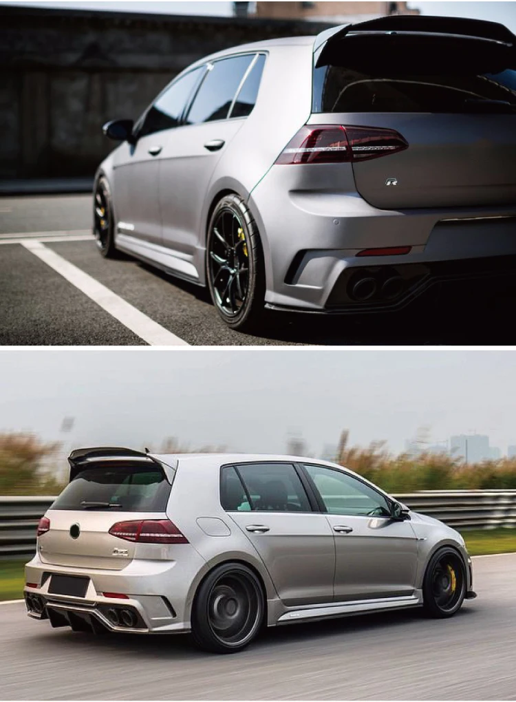Углеродного волокна заднего крыла багажник спойлер для Volkswagen GOLF 7 MK7 GTI или R Aspec Стиль