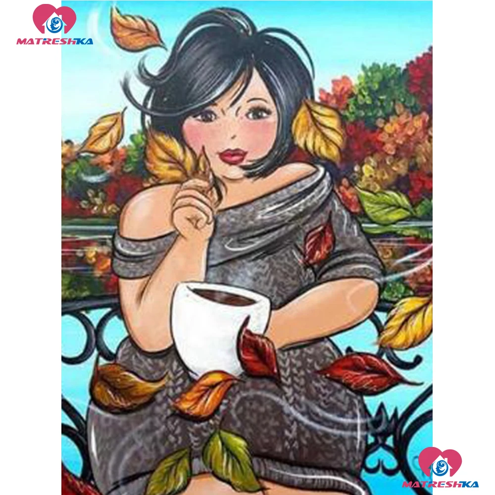 5d алмазная живопись сделай сам полные женщины полная квадратная круглая