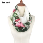 Горячая Распродажа Теплый Женский цветочный шарф с петлей Женские Маленькие розы ранние шарфы Зимние растения Бесконечность шаль и обертка ретро