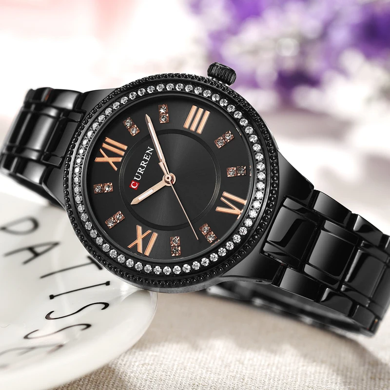 Часы Curren женские кварцевые из нержавеющей стали|jewelry fashion|jewelry for womenjewelry jewelry |