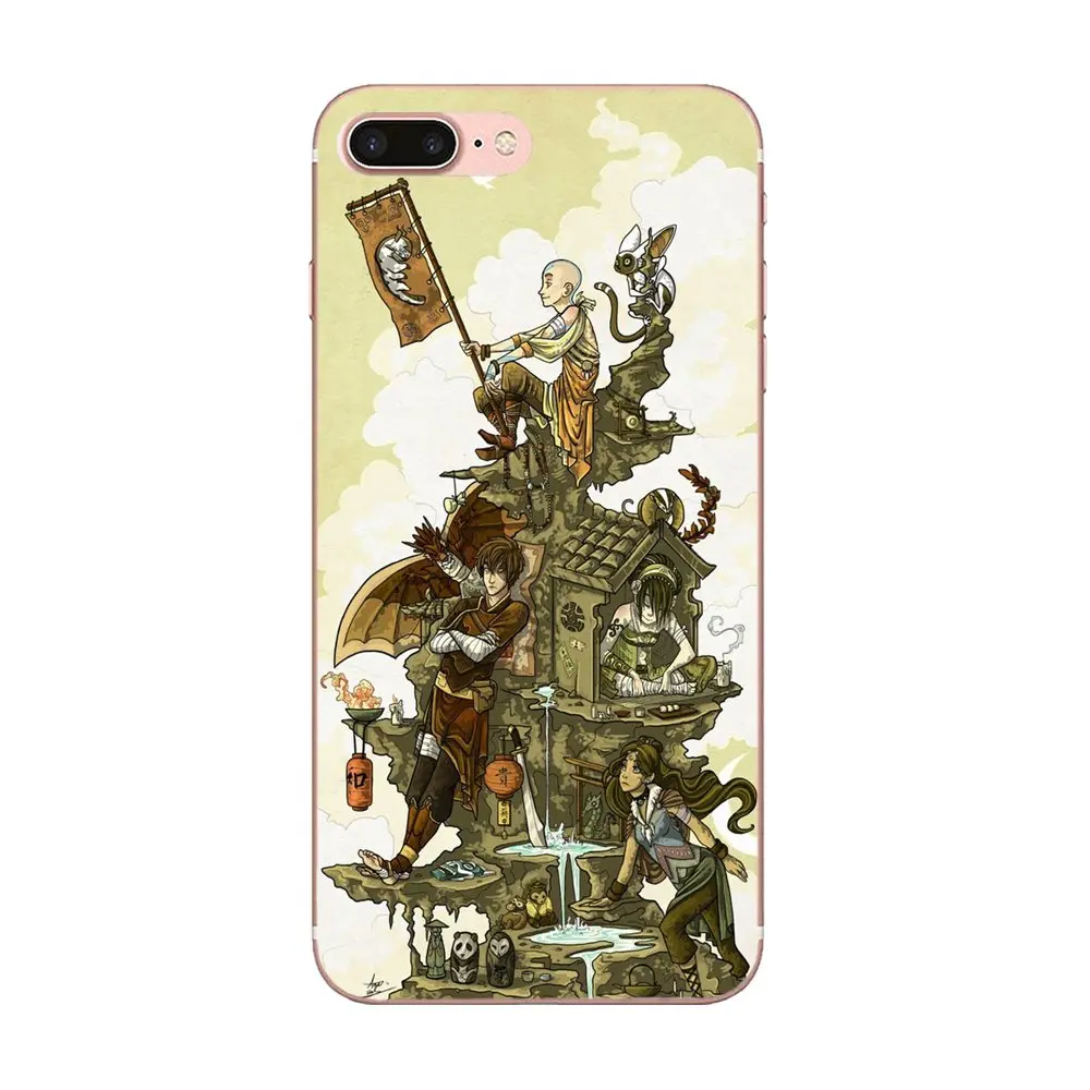 as picture Для Apple iPhone 4 4S 5 5C 5S SE 6 6 S 7 8 Plus X XS Max XR Прозрачный чехол для телефона Fundas Coque Cover Appa Yip Avatar - Цвет: as picture