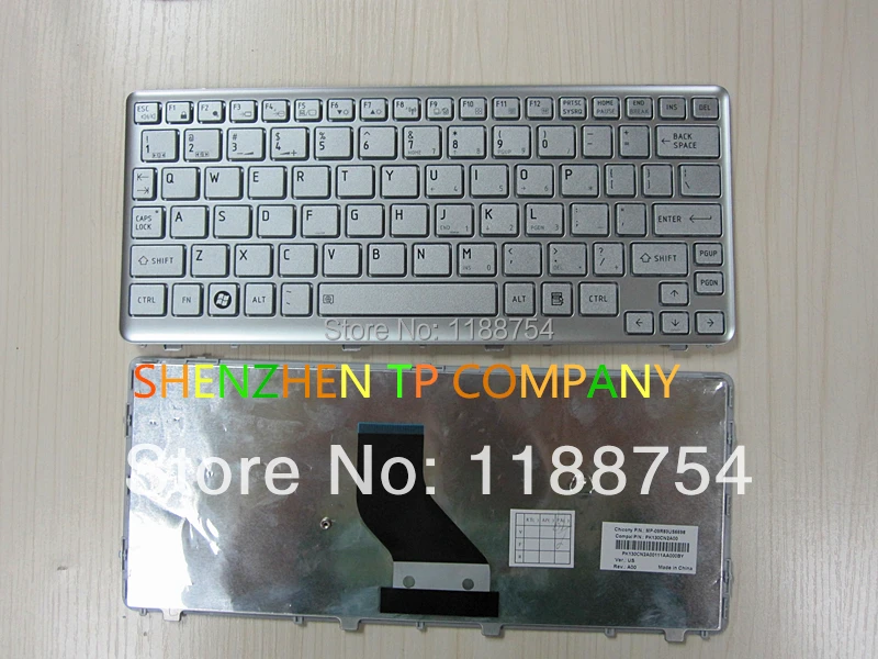 

New keyboard for Toshiba Satellite T210 T210D T215 T215D US Version Silver Color with Silver frame
