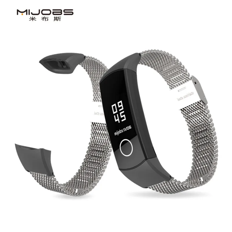 Металлический ремешок Mijobs Milan для Huawei Honor Band 4 ремешки браслеты браслет из