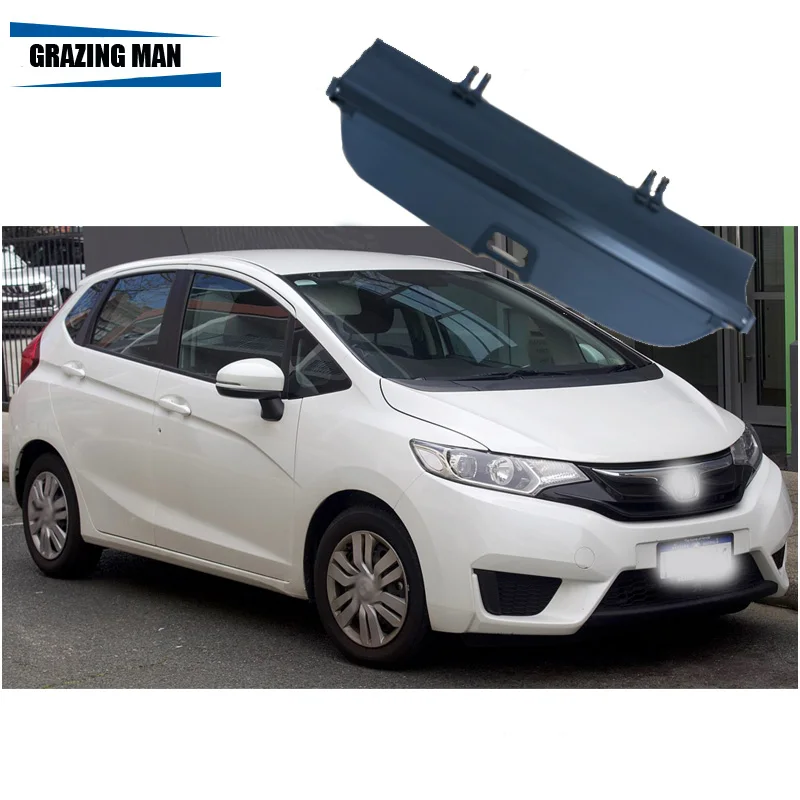 

Car Rear Trunk Security Shield Shade tonneau cover cargo cover for Jazz 2014
