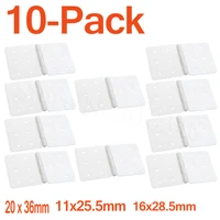 10pcs plastic pinned nylon hinges 20x36 mm 16x28 5 11x25 5 for rc airplanes parts model aeromodelling replacement