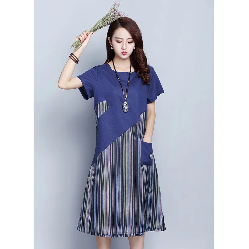 Женское платье 2021 Новинка Сезон лето Женская обувь Женские туфли из хлопка и льна