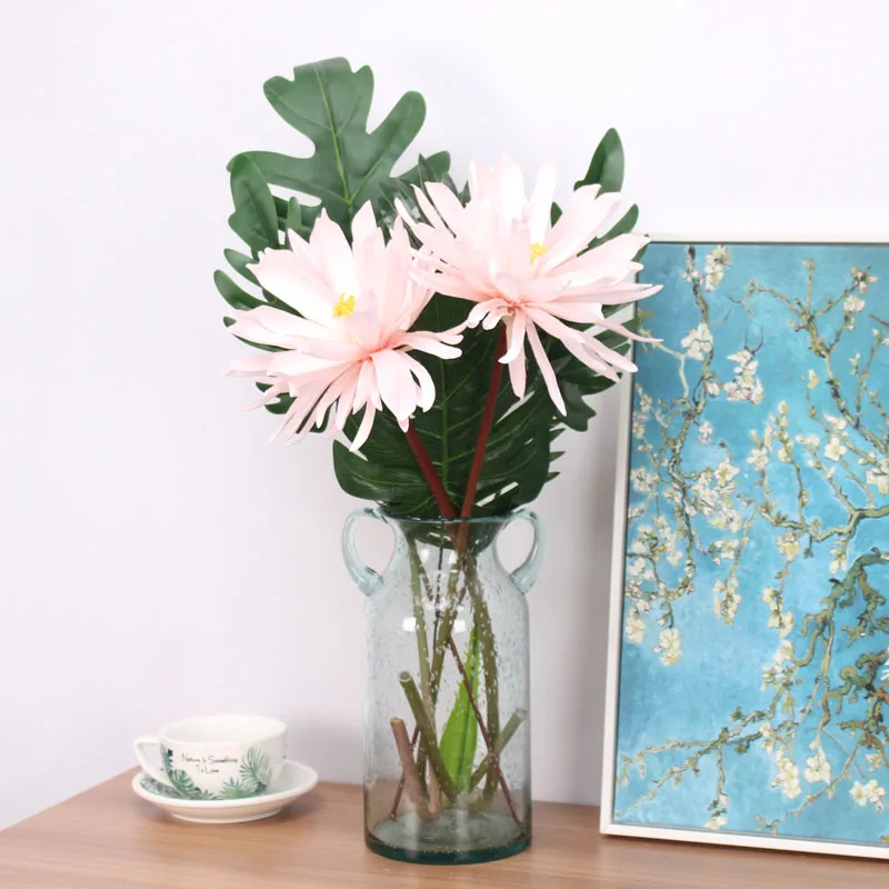 High Quality Epiphyllum DIY Silk Artificial Flower Valentine's Day Romantic Bouquet Wedding Living Room Home Decorative Flowersr | Дом и