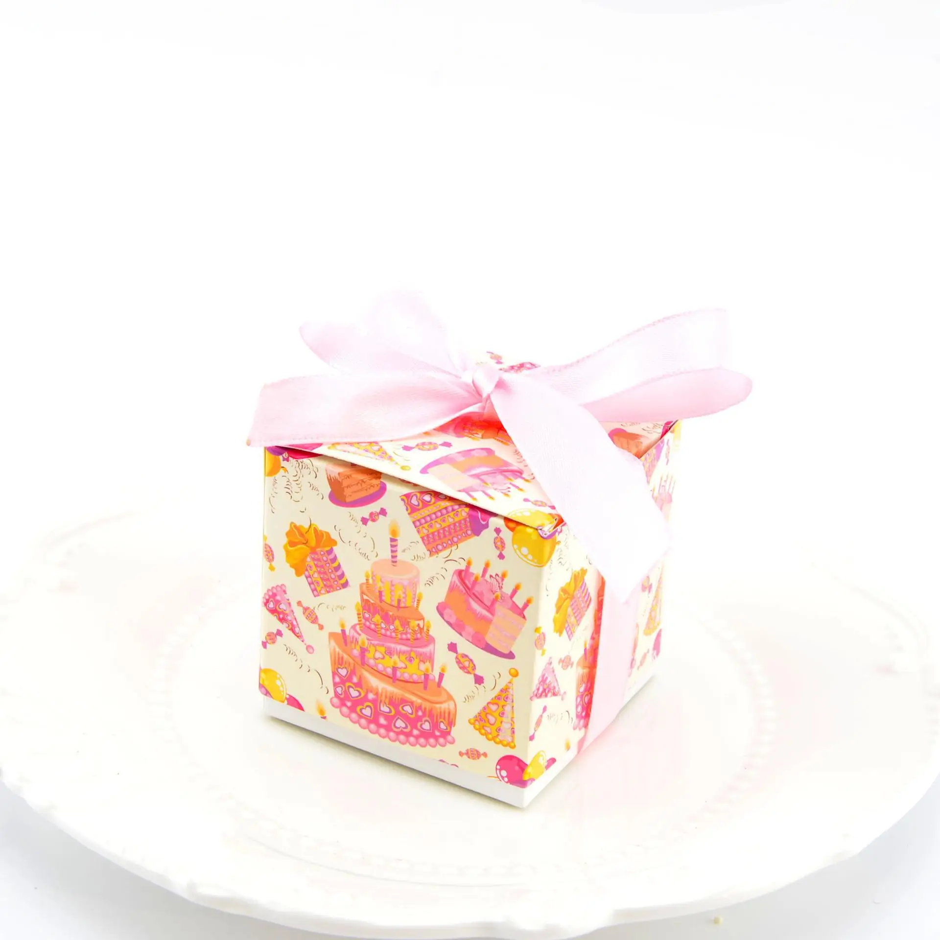 100 шт. бумажные подарочные коробки для детского дня рождения|Подарочные сумки и