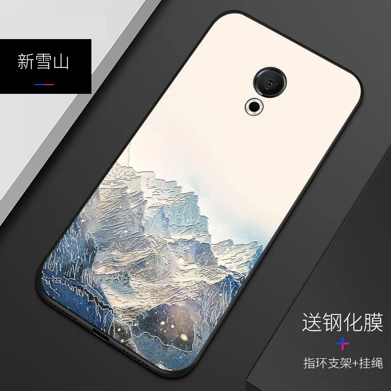 Рельефный Винтажный чехол в японском и Восточно азиатском стиле для Meizu M15 15Lite