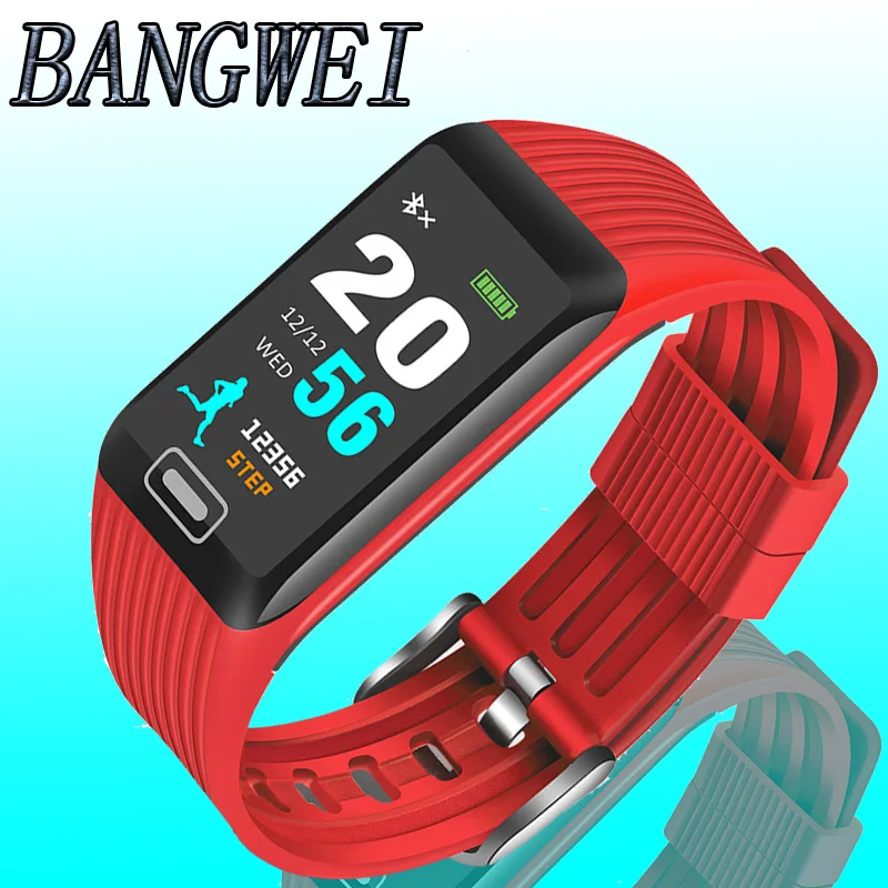 Мужские и женские Смарт часы BANGWEI фитнес трекер пульсометр монитор артериального