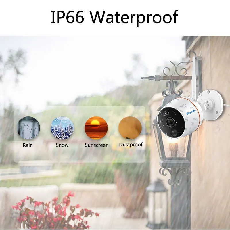 Techage 4CH 1080P беспроводной сенсорный экран lcd NVR Wifi CCTV система 2MP двухсторонняя аудио
